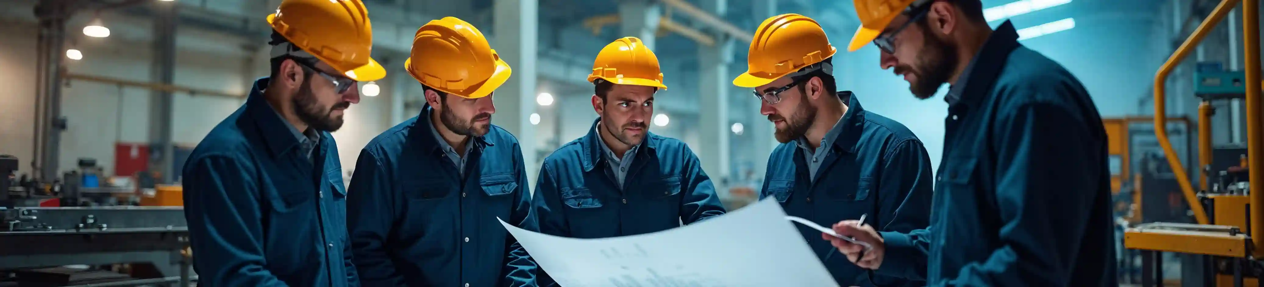 Engineers reviewing site work